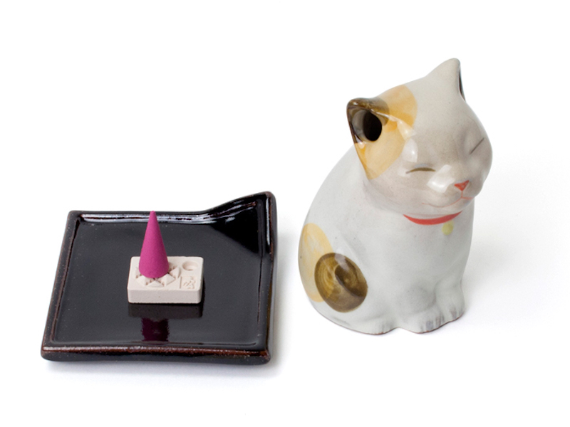 Shoyeido Incense Burner Small Cat